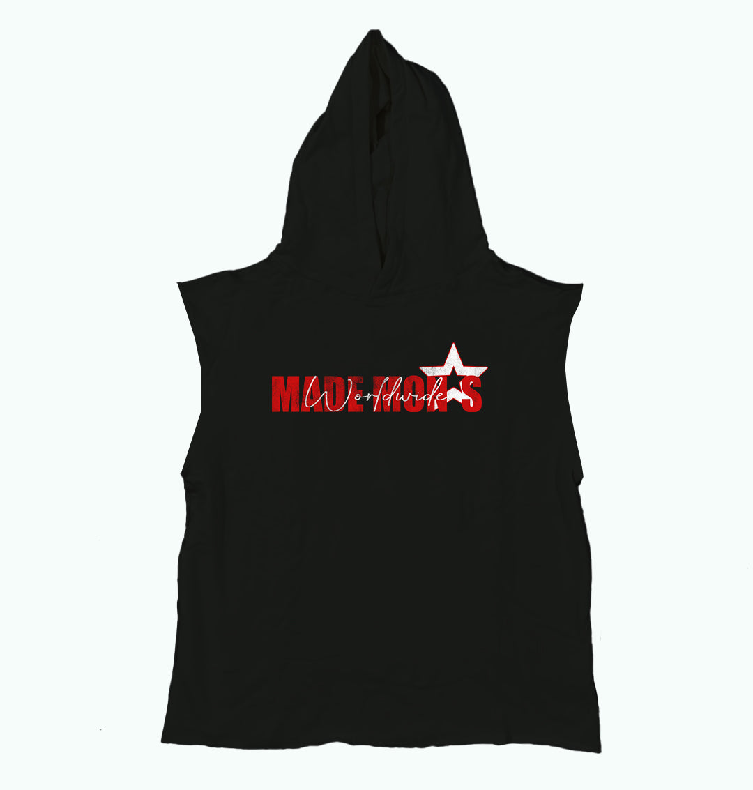 "Never Gave A F*ck" Sleeveless Cropped Hoodie